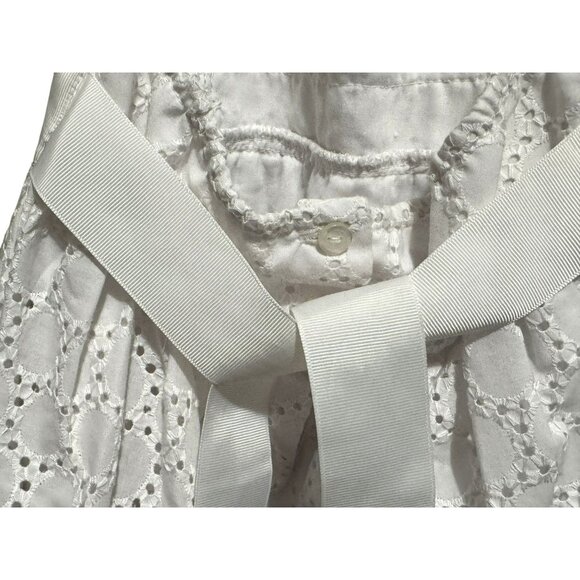 Sweet Heart Rose Infant Girls 24 Mo White Eyelet Halter Neck Dress Ribbon Flower - Picture 6 of 8